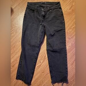 Black Women's old navy high rise og straight Jeans 14